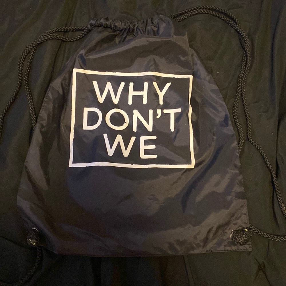 Why Don't We Drawstring bag